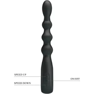 Federer Analvibrator 12 Vibrationen Schwarz von Pretty Love