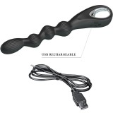 Federer Analvibrator 12 Vibrationen Schwarz von Pretty Love | Fesselliebe.de