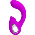 Sibel Sibel G-Spot Vibrator + Klitoris-Stimulator 10 Vibrationen Lila von Pretty Love