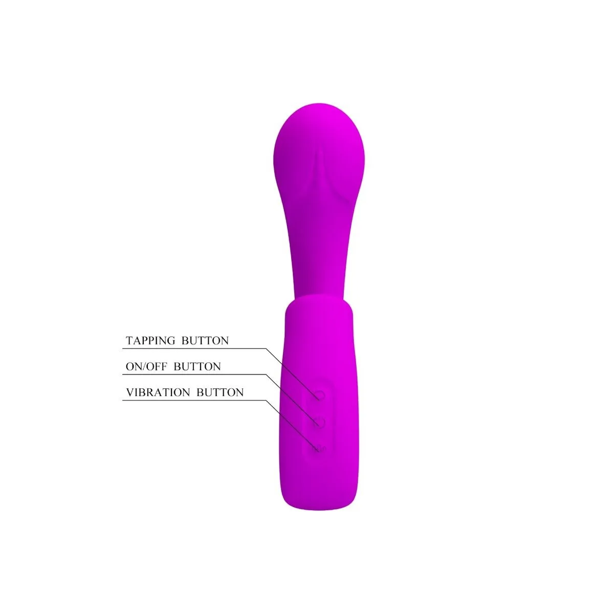 Sibel Sibel G-Spot Vibrator + Klitoris-Stimulator 10 Vibrationen Lila von Pretty Love | Fesselliebe.de