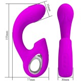 Sibel Sibel G-Spot Vibrator + Klitoris-Stimulator 10 Vibrationen Lila von Pretty Love | Fesselliebe.de