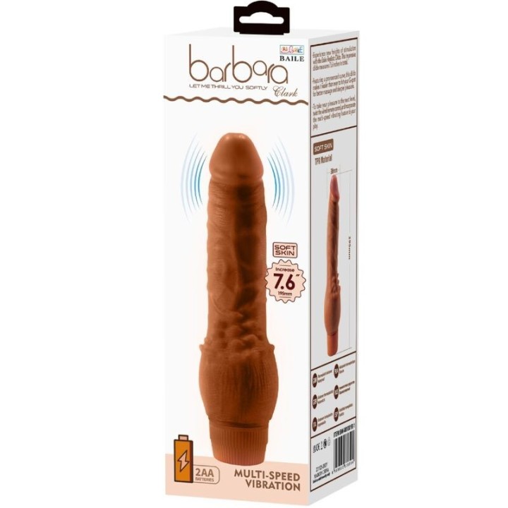 Barbara Realistischer Vibrator 19,5 cm Mulatte von Baile | Fesselliebe.de
