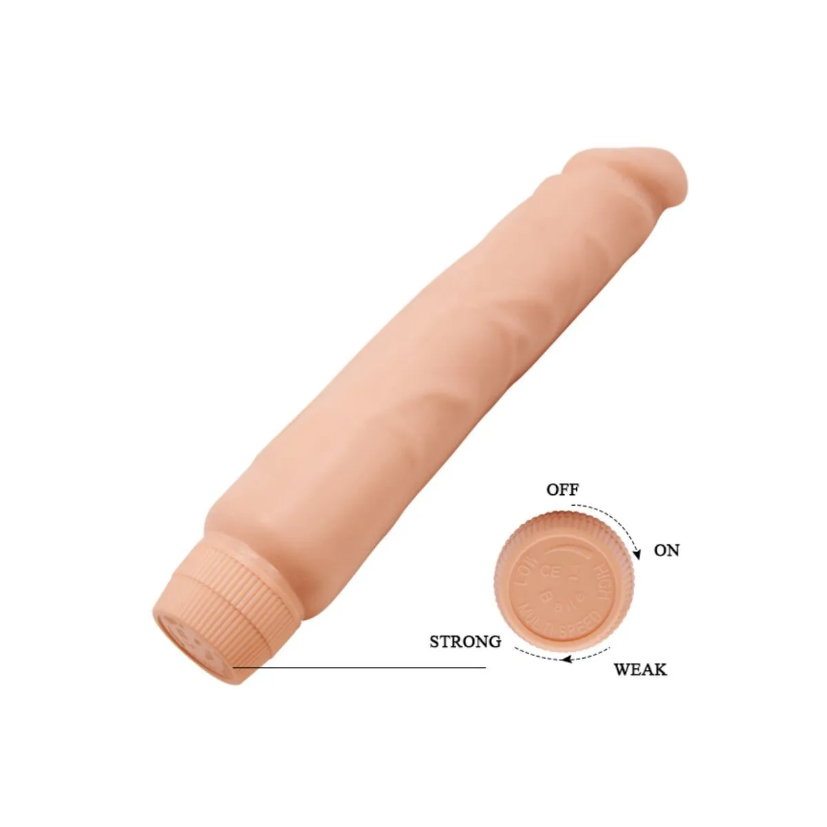 Jack Realistischer Vibrator 26 cm Haut von Baile | Fesselliebe.de