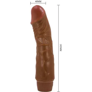 Jeff Realistischer Vibrator 19,5 cm Mulatte von Baile