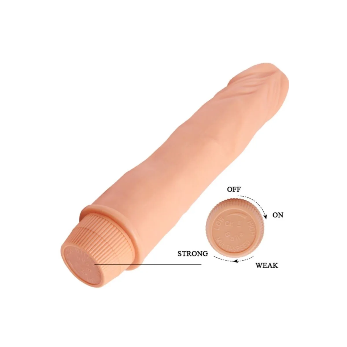 Zwerg Realistischer Vibrator 21 cm Fleisch von Baile | Fesselliebe.de