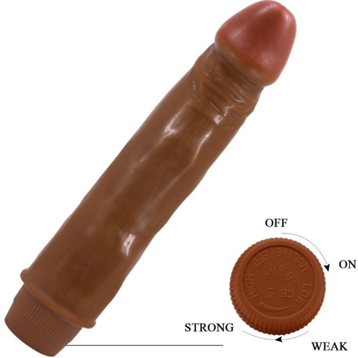 Zwerg Realistischer Vibrator 21 cm Mulatte von Baile | Fesselliebe.de