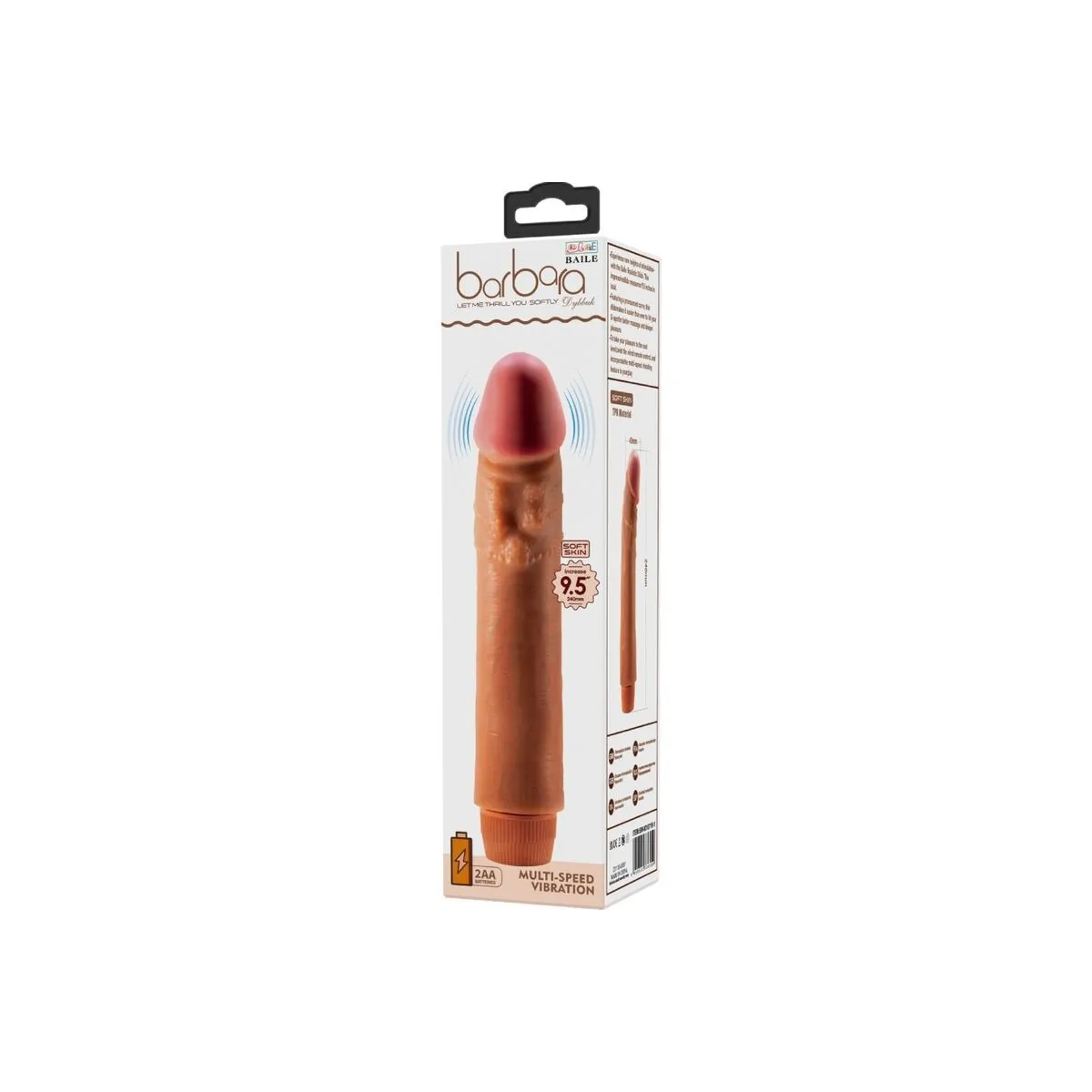 Dybbuk Realistischer Vibrator 24 cm Mulatte von Baile | Fesselliebe.de
