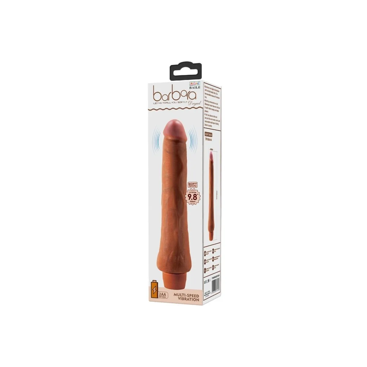 Dryad Realistischer Vibrator 25 cm Mulatte von Baile | Fesselliebe.de