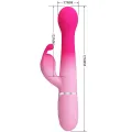 Dejon 3 In 1 Multifunktions-Rabbit-Vibrator Rosa von Pretty Love