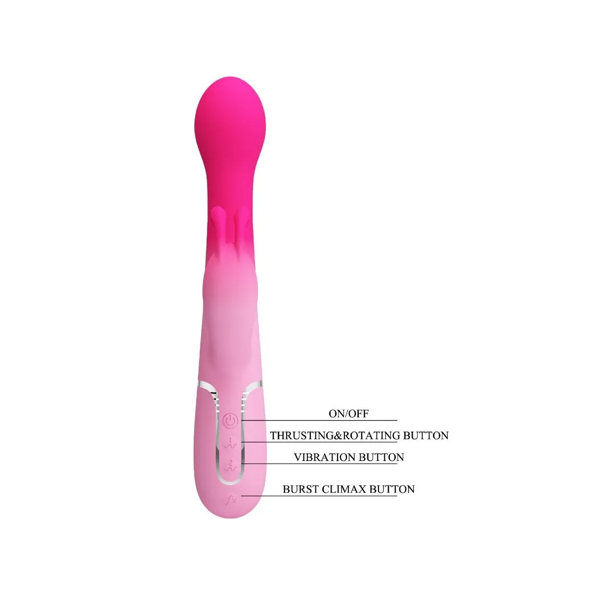 Dejon 3 In 1 Multifunktions-Rabbit-Vibrator Rosa von Pretty Love | Fesselliebe.de