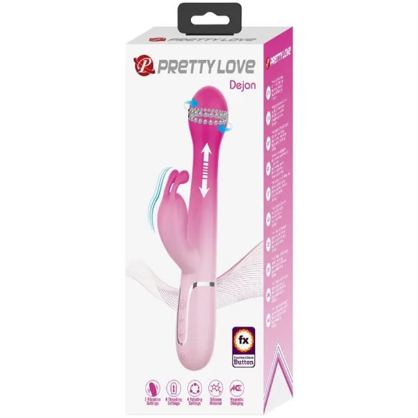 Dejon 3 In 1 Multifunktions-Rabbit-Vibrator Rosa von Pretty Love | Fesselliebe.de