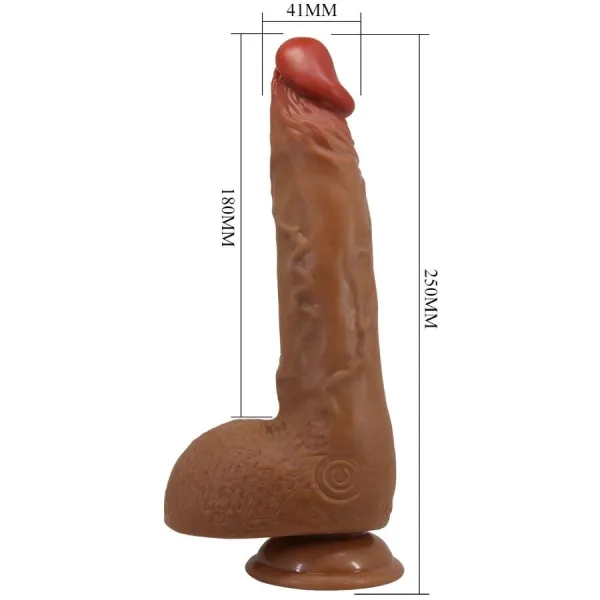 Wilks 5 Einstellungen Realistischer Vibrator 25 cm Mulato von Baile | Fesselliebe.de