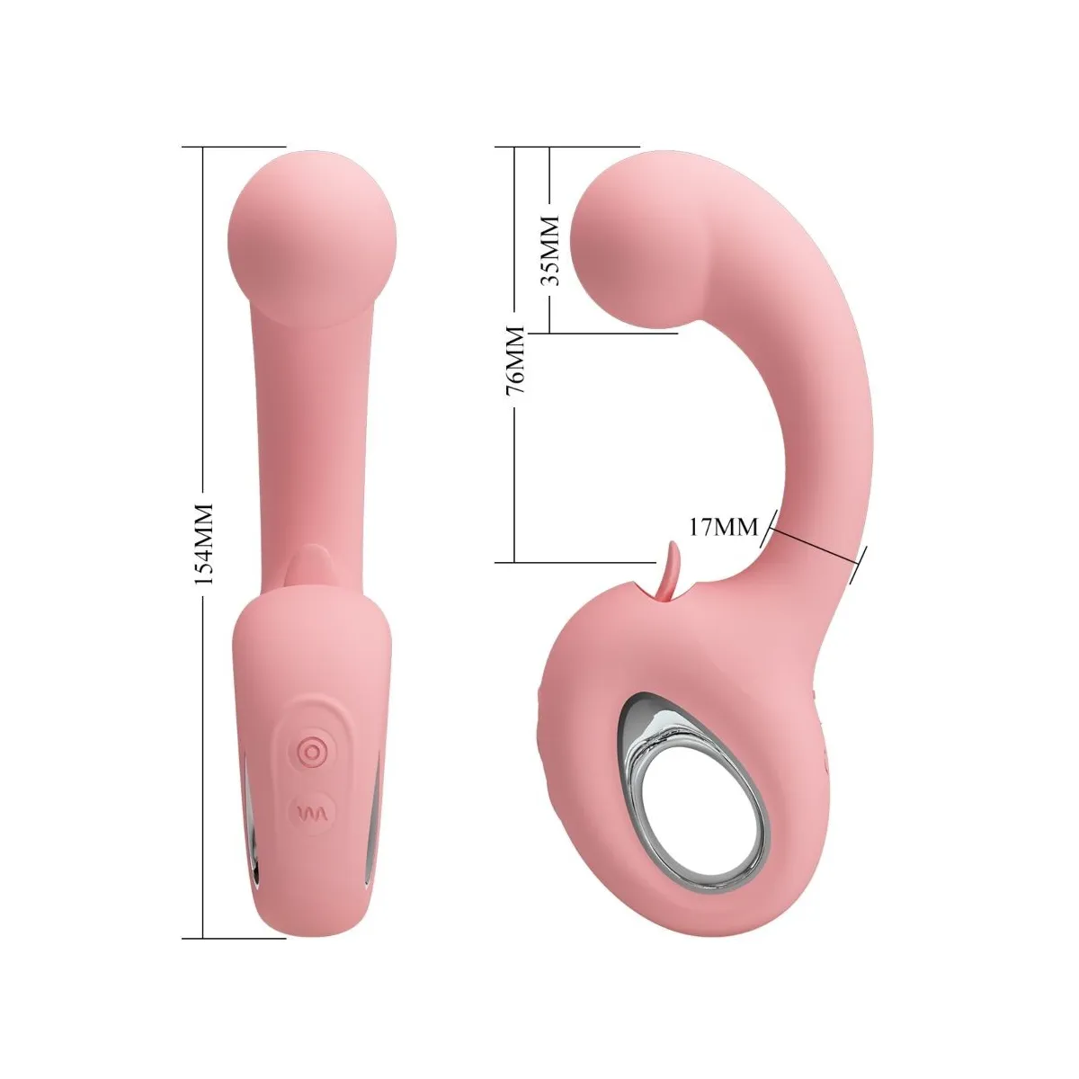 Erynnyes G-Spot Vibrator + Klitoris-Stimulator 10 Vibrationen Rosa von Pretty Love Smart | Fesselliebe.de