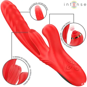 Rosalia Multifunktionsvibrator 3 In 1 Rot von Intense Fun