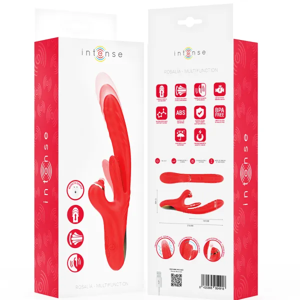 Rosalia Multifunktionsvibrator 3 In 1 Rot von Intense Fun | Fesselliebe.de