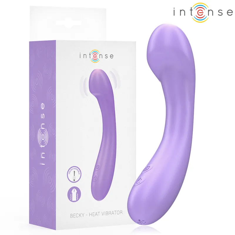 Becky Vibrator 19 cm Heizbar 7 Vibrationen Lila von Intense Fun | Fesselliebe.de