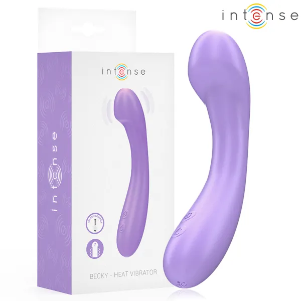 Becky Vibrator 19 cm Heizbar 7 Vibrationen Lila von Intense Fun | Fesselliebe.de