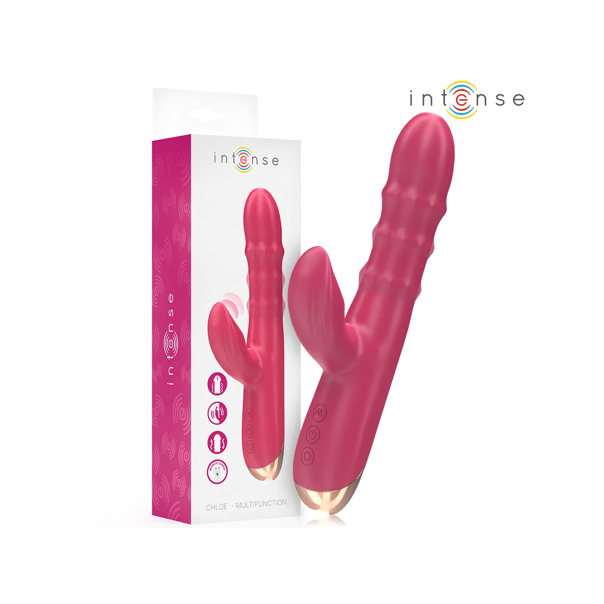 Chloe Multifunktionsvibrator 3 In 1 Rot von Intense Fun | Fesselliebe.de