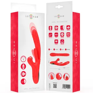 Karol Multifunktionsvibrator Stoss & Stimulation & Stimulierende Wellen Rot von Intense Fun