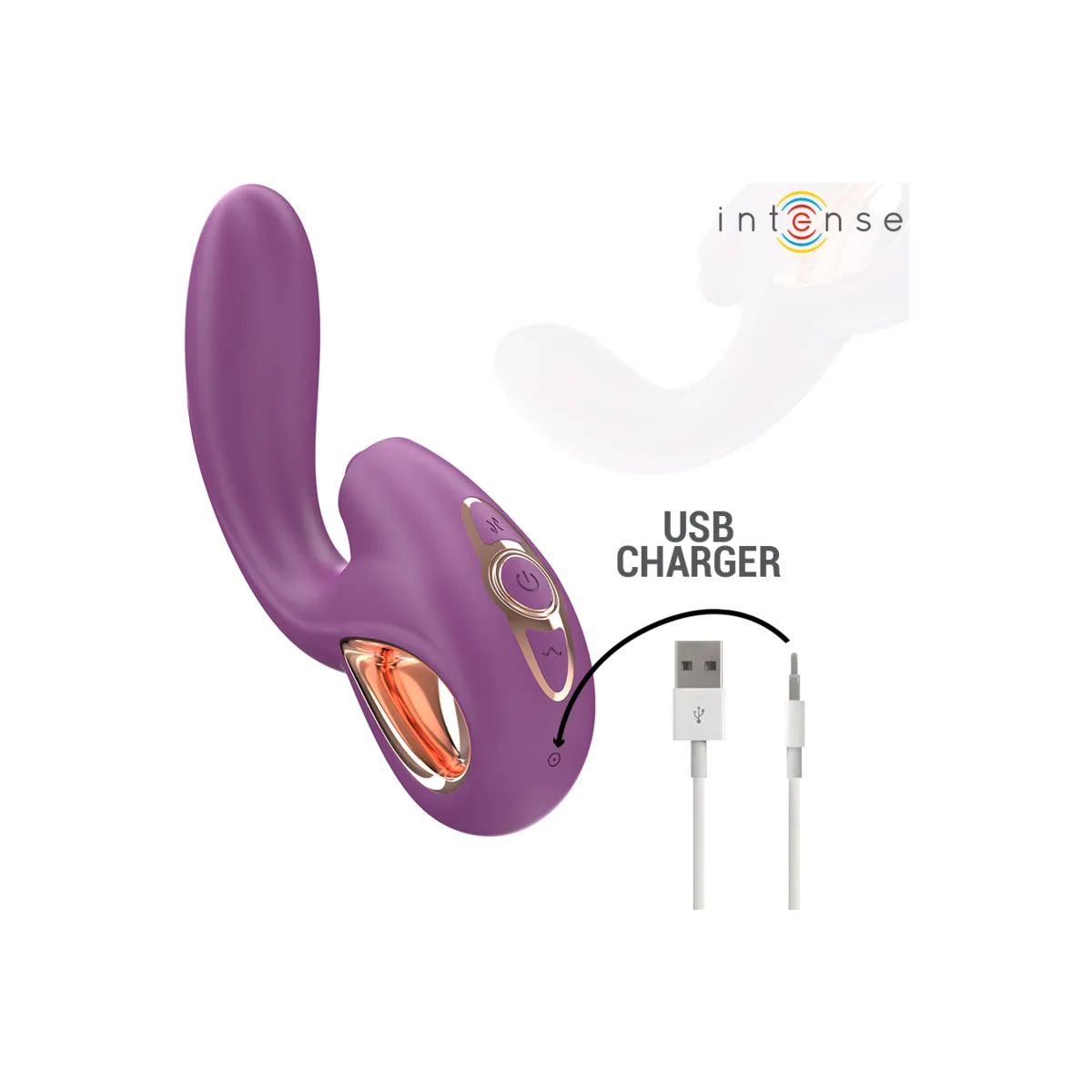Lali Multifunktions-G-Punkt-Vibrator Tapping & Stoss & Vibration Lila von Intense Fun | Fesselliebe.de