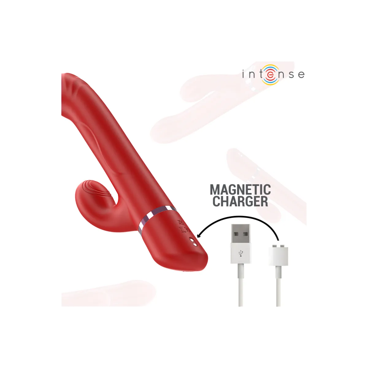 Lele Multifunktionsvibrator Rotierend & Oszillation & Stimulation Rot von Intense Fun | Fesselliebe.de