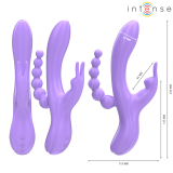 Miko Dreifachvibrator Rabbit & Stimulator & Anal 7 Vibrationen Lila von Intense Fun | Fesselliebe.de