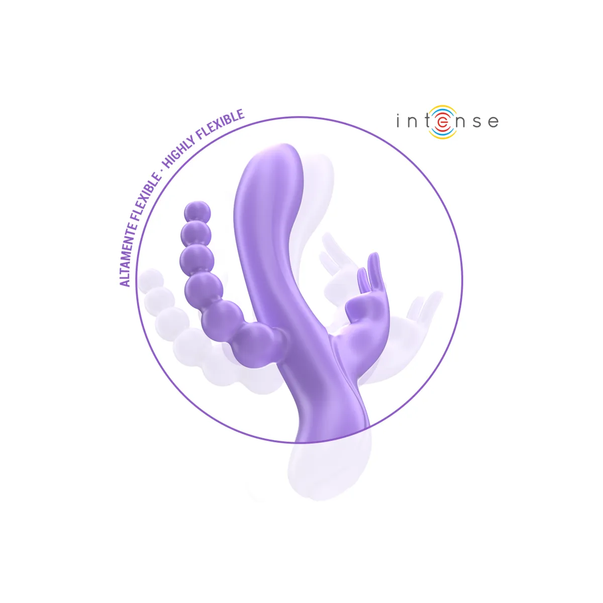 Miko Dreifachvibrator Rabbit & Stimulator & Anal 7 Vibrationen Lila von Intense Fun | Fesselliebe.de