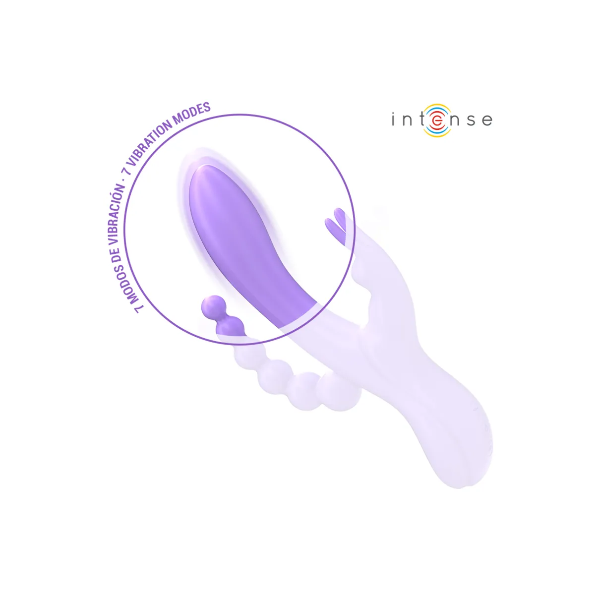 Miko Dreifachvibrator Rabbit & Stimulator & Anal 7 Vibrationen Lila von Intense Fun | Fesselliebe.de