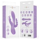 Miko Dreifachvibrator Rabbit & Stimulator & Anal 7 Vibrationen Lila von Intense Fun | Fesselliebe.de