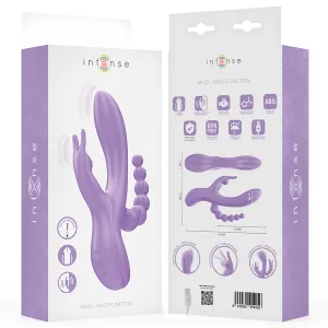 Miko Dreifachvibrator Rabbit & Stimulator & Anal 7 Vibrationen Lila von Intense Fun