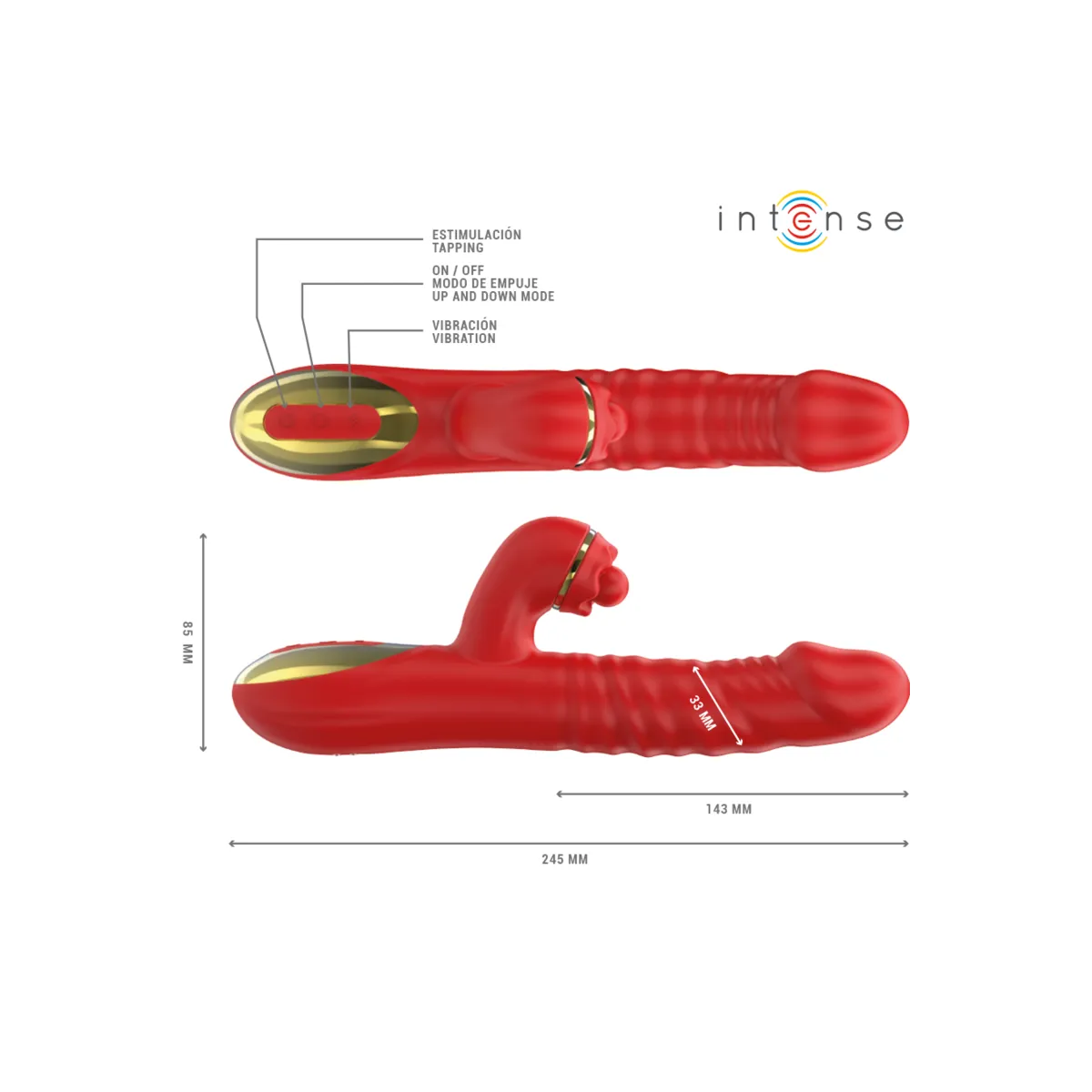 Thalia Vibration & Stoss & Tapping Red von Intense Fun | Fesselliebe.de