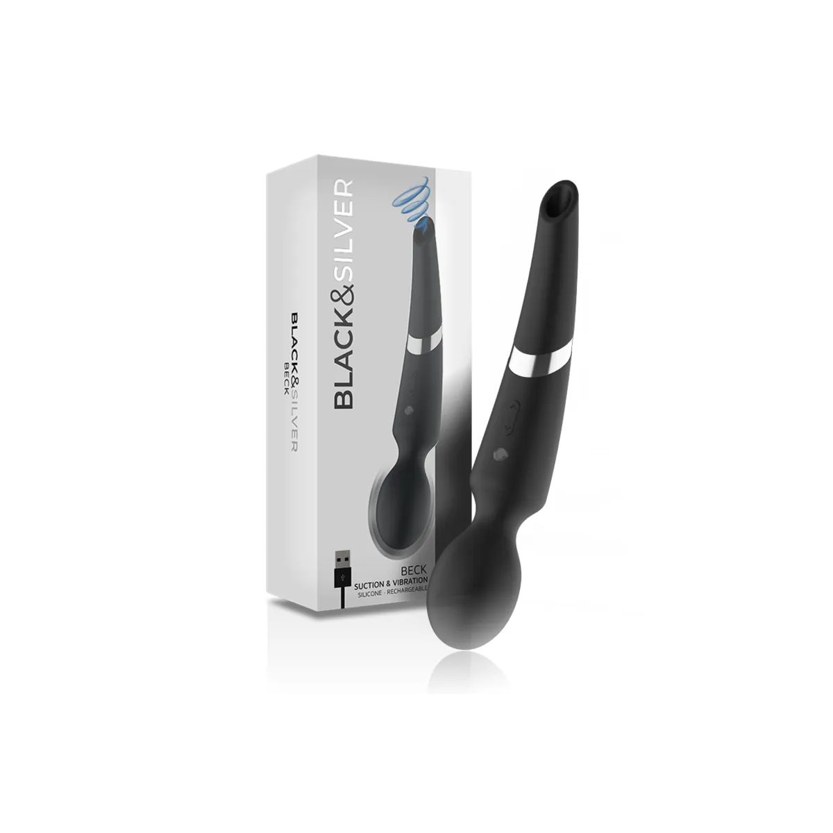 Beck Stab und Saugnapf 2 In 1 Silikon von Black&Silver | Fesselliebe.de