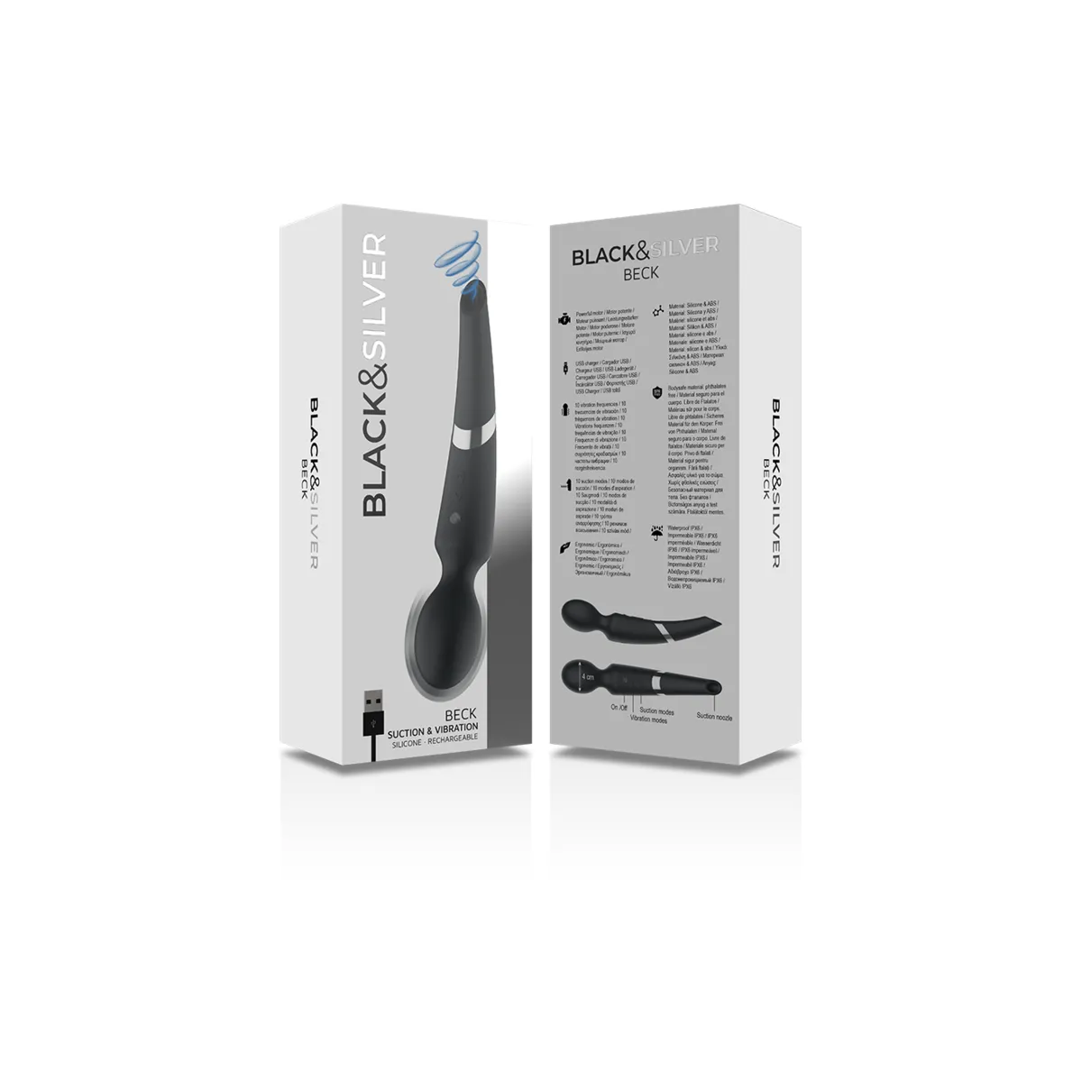 Beck Stab und Saugnapf 2 In 1 Silikon von Black&Silver | Fesselliebe.de