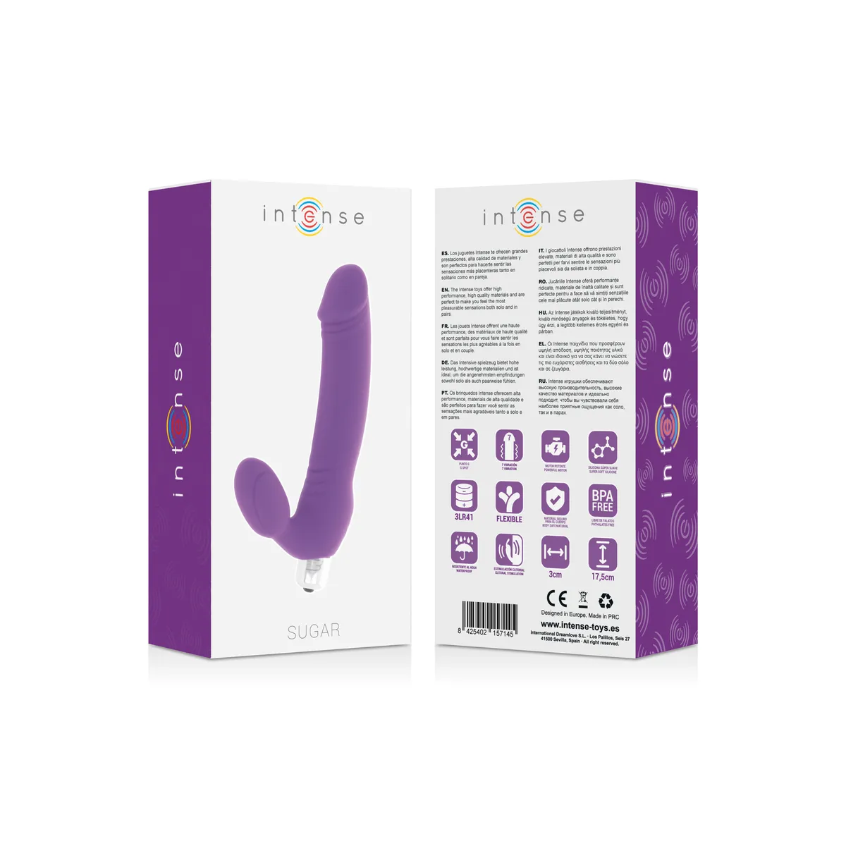 Zucker, Sieben Geschwindigkeiten, Silikon,Flieder von Intense Fun | Fesselliebe.de