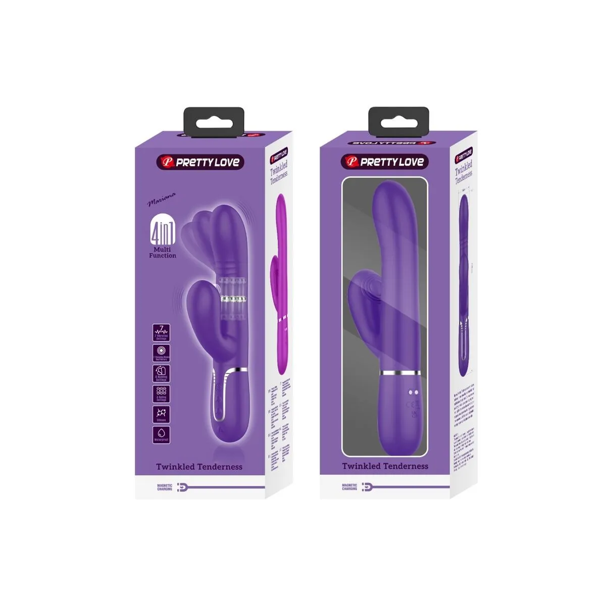 Multifunktions-G-Spot-Vibrator Lila von Pretty Love Flirtation | Fesselliebe.de
