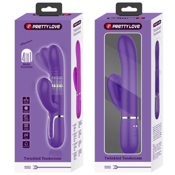 Multifunktions-G-Spot-Vibrator Lila von Pretty Love Flirtation | Fesselliebe.de