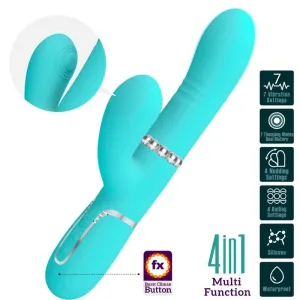 Multifunktions-G-Spot-Vibrator Aqua Grün von Pretty Love Flirtation