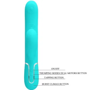 Perlita Multifunktions-3-In-1-G-Punkt-Vibrator Aqua Grün von Pretty Love Flirtation