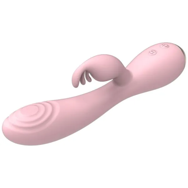 Magic Stick Vibrator mit Rabbit - Hellrosa von Nalone | Fesselliebe.de