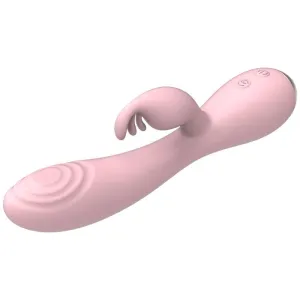 Magic Stick Vibrator mit Rabbit - Hellrosa von Nalone