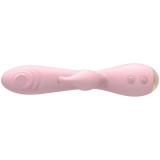 Magic Stick Vibrator mit Rabbit - Hellrosa von Nalone | Fesselliebe.de