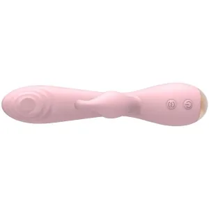 Magic Stick Vibrator mit Rabbit - Hellrosa von Nalone