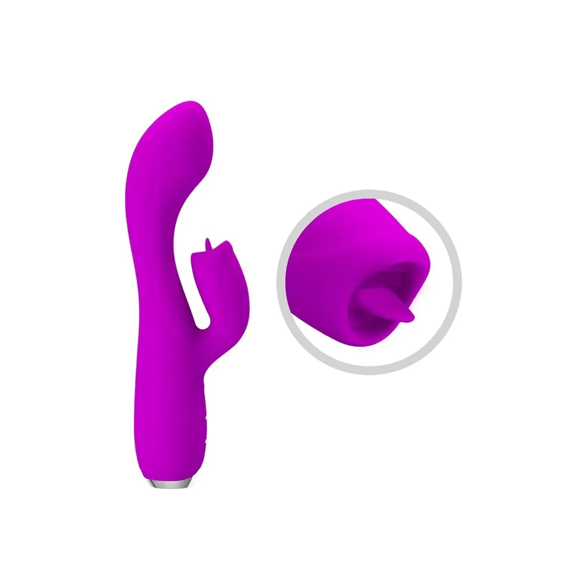 Gloria wiederaufladbarer Rabbitvibrator, Wasserdicht, Lila von Pretty Love C-Type | Fesselliebe.de