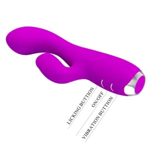 Gloria wiederaufladbarer Rabbitvibrator, Wasserdicht, Lila von Pretty Love C-Type