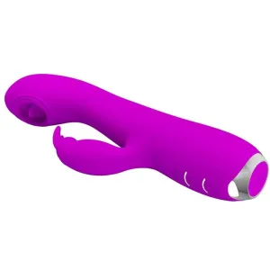 Rachel wiederaufladbarer Vibrator mit Lila Saugnapf von Pretty Love C-Type