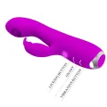 Rachel wiederaufladbarer Vibrator mit Lila Saugnapf von Pretty Love C-Type