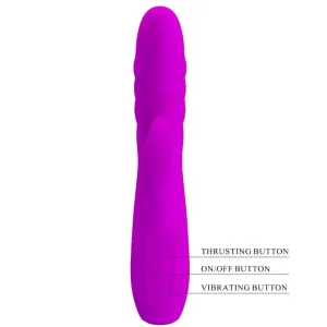 Melanie Purple wiederaufladbarer Rabbitvibrator von Pretty Love Flirtation