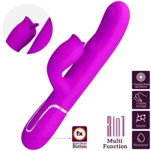 Rabbitvibrator mit Leckendem Fuchsia von Pretty Love Flirtation