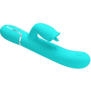 Rabbitvibrator mit Leckendem Aquagrün von Pretty Love Flirtation | Fesselliebe.de