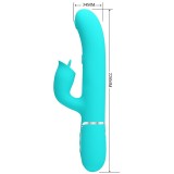 Rabbitvibrator mit Leckendem Aquagrün von Pretty Love Flirtation | Fesselliebe.de